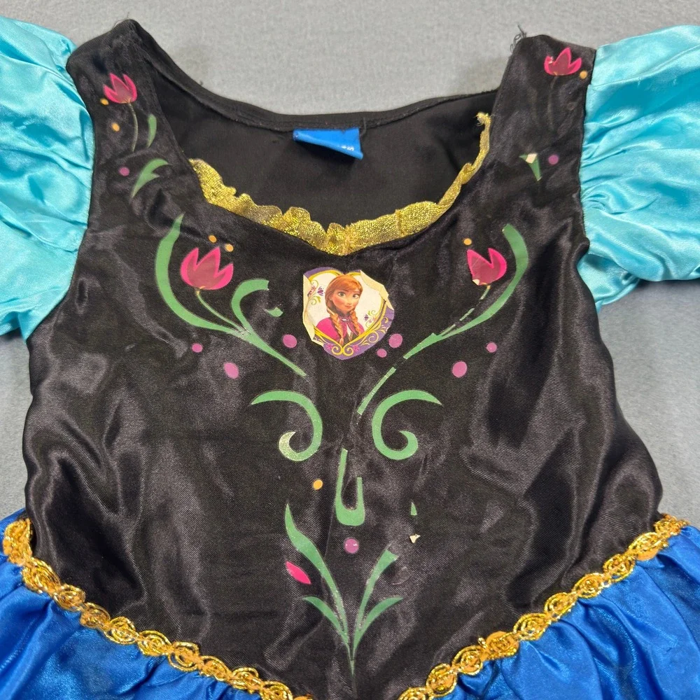 Disney Princess Dress Up Costume Bundle Belle Rapunzel Elsa Anna Girls 3-4